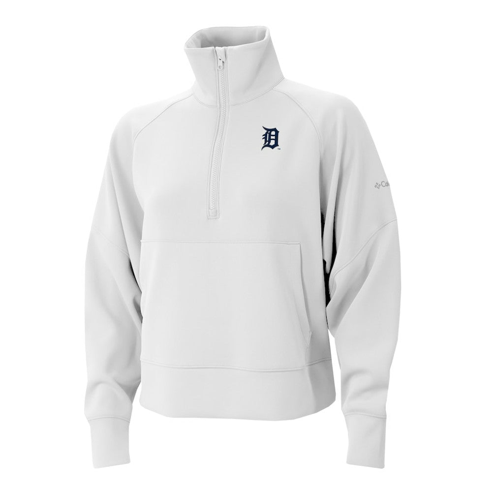 Detroit Tigers Columbia Women's Wickhams Hills Raglan Omni-Wick Quarter-Zip Pullover - MLB