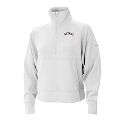 Houston Astros Columbia Women's Wickhams Hills Raglan Omni-Wick Quarter-Zip Pullover - MLB