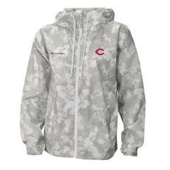 Cincinnati Reds Columbia Women's Flash Challenger Full-Zip Hoodie Windbreaker Jacket - MLB