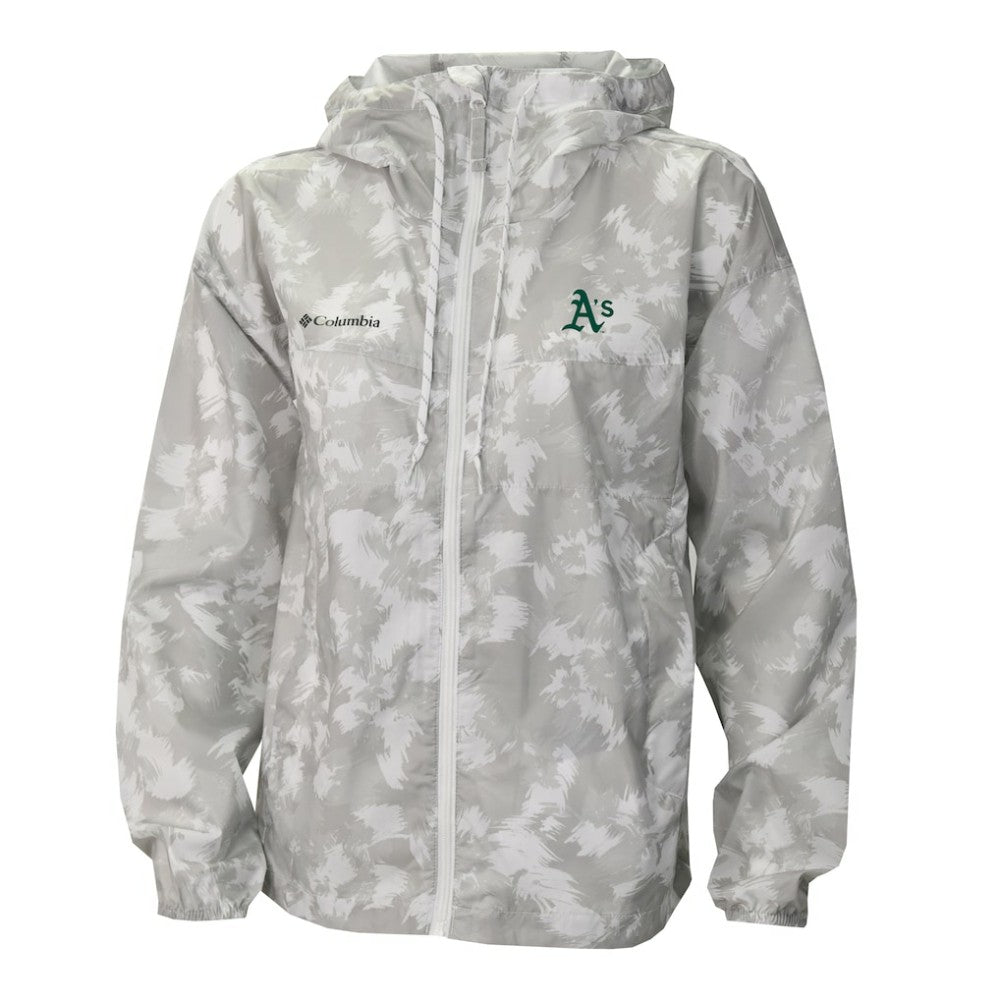 Athletics Columbia Women's Flash Challenger Full-Zip Hoodie Windbreaker Jacket - MLB