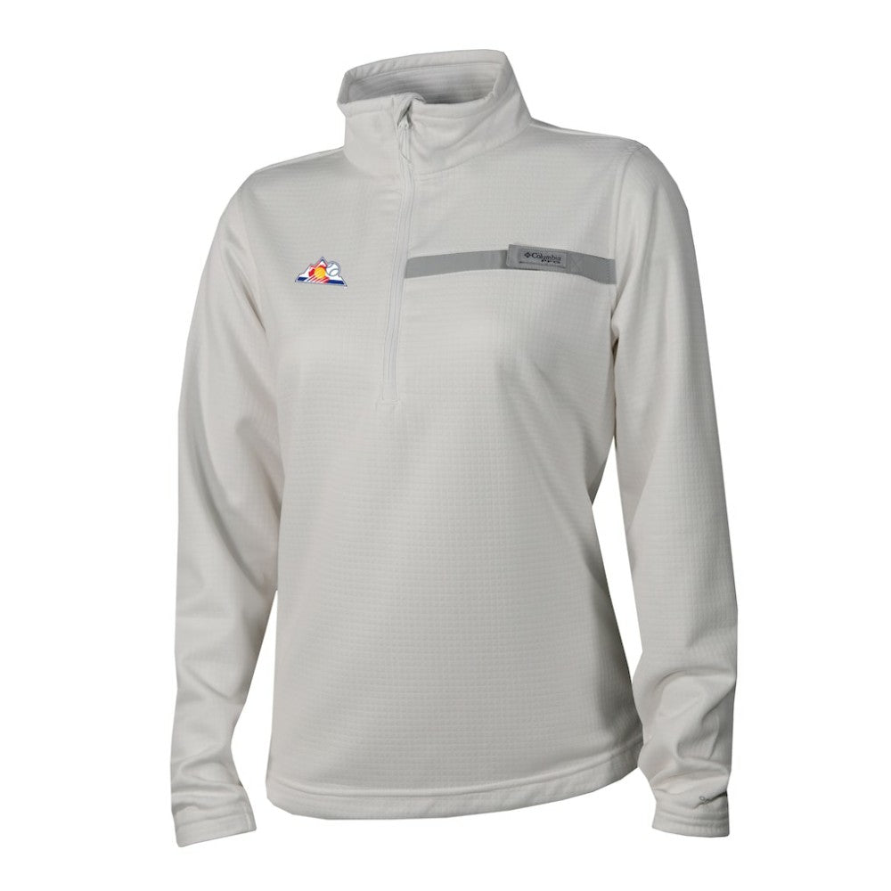 Colorado Rockies Columbia Women's Skiff Guide Fleece Half-Zip Pullover Jacket - MLB