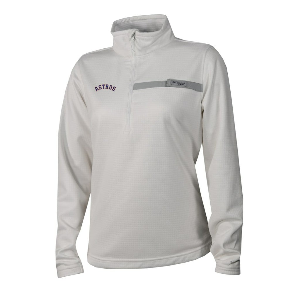 Houston Astros Columbia Women's Skiff Guide Fleece Half-Zip Pullover Jacket - MLB