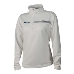 Miami Marlins Columbia Women's Skiff Guide Fleece Half-Zip Pullover Jacket - MLB