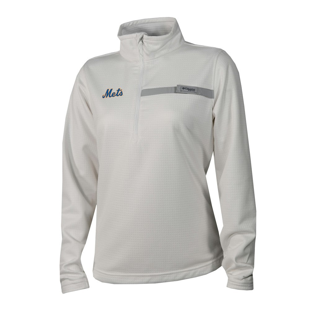 New York Mets Columbia Women's Skiff Guide Fleece Half-Zip Pullover Jacket - MLB