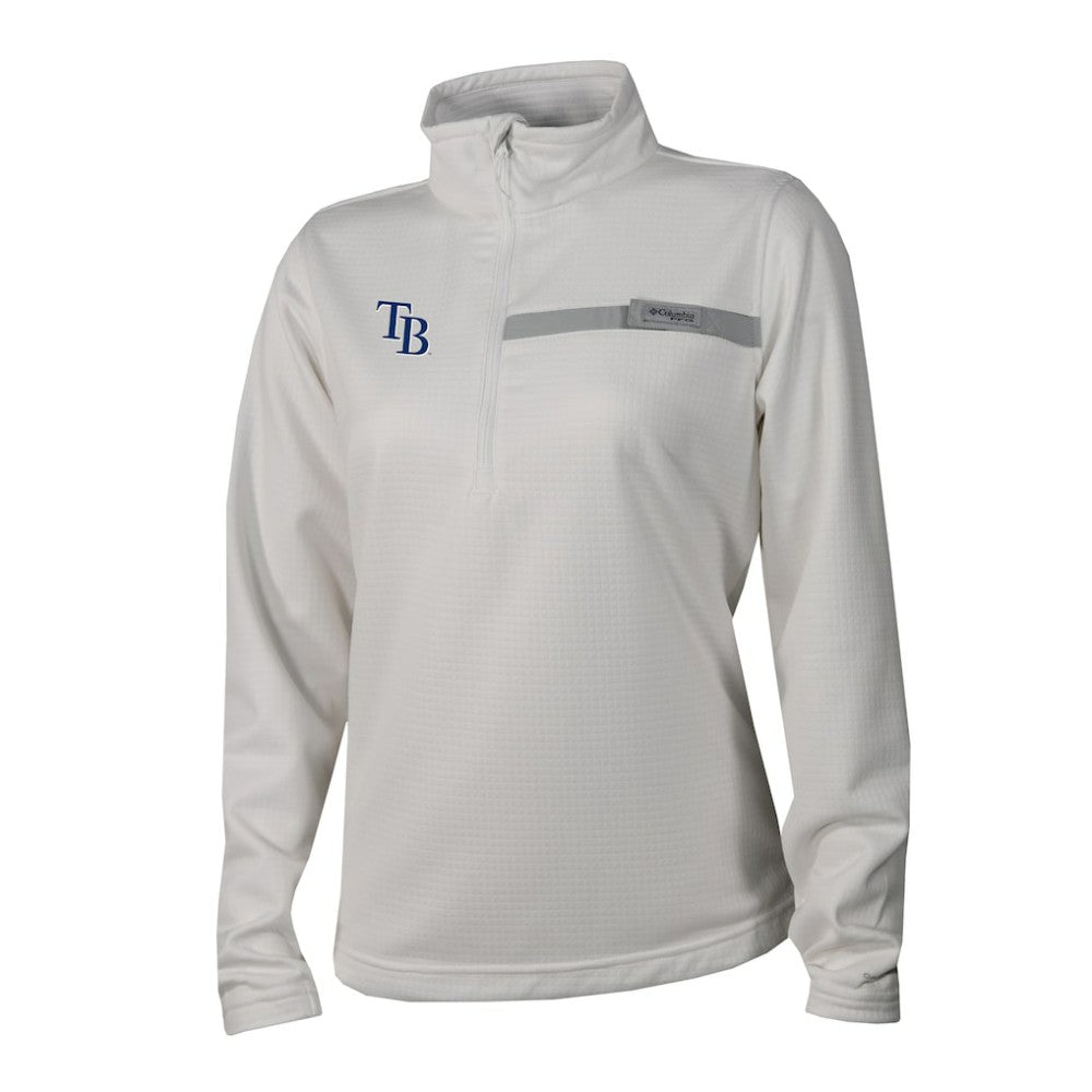 Tampa Bay Rays Columbia Women's Skiff Guide Fleece Half-Zip Pullover Jacket - MLB
