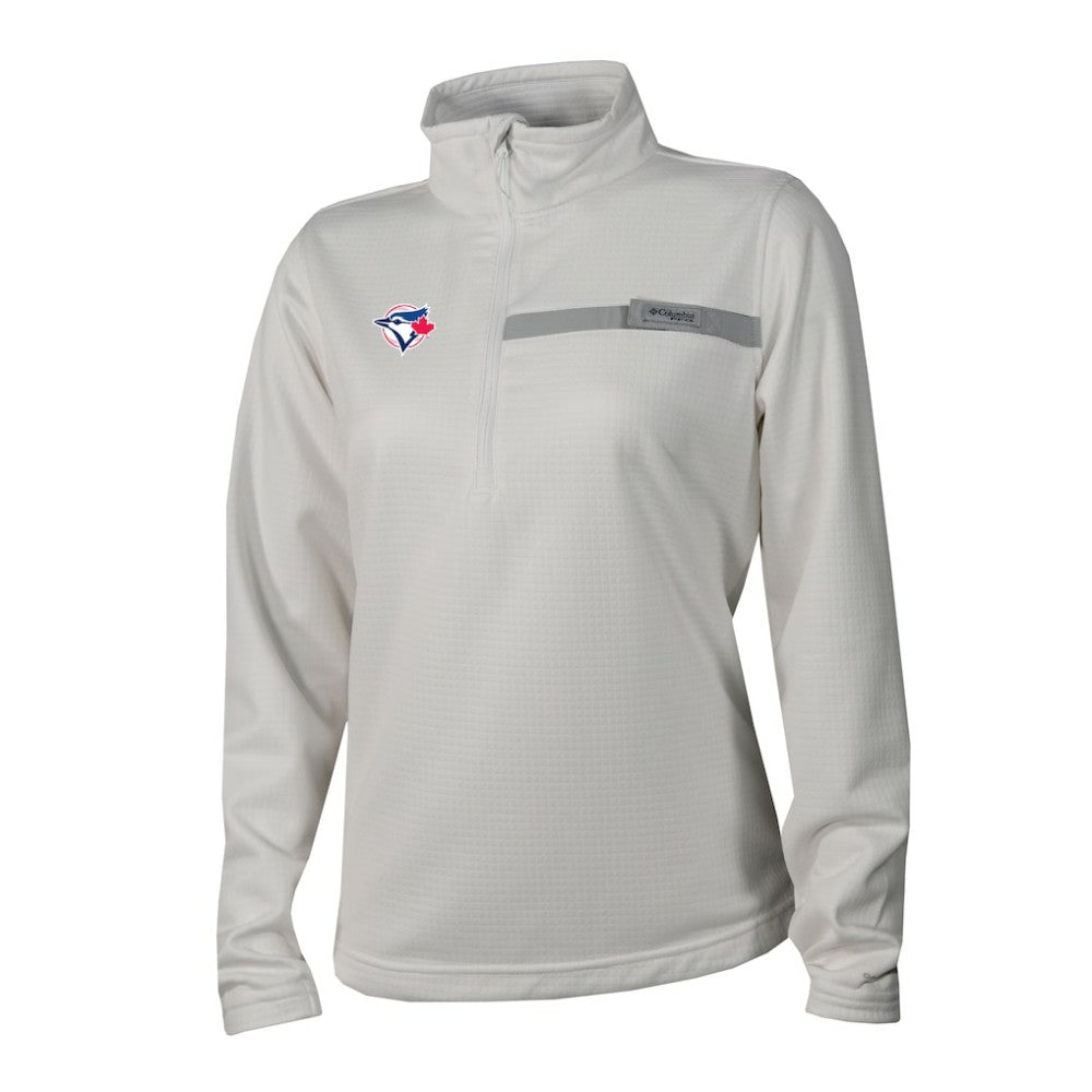 Toronto Blue Jays Columbia Women's Skiff Guide Fleece Half-Zip Pullover Jacket - MLB