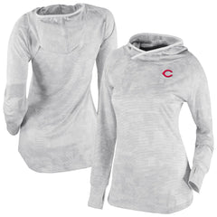 Cincinnati Reds Columbia Women's Omni-Wick Sunday Ball Raglan Pullover Hoodie - MLB