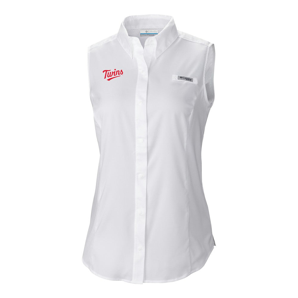 Minnesota Twins Columbia Women's Tamiami Sleeveless Shirt - MLB