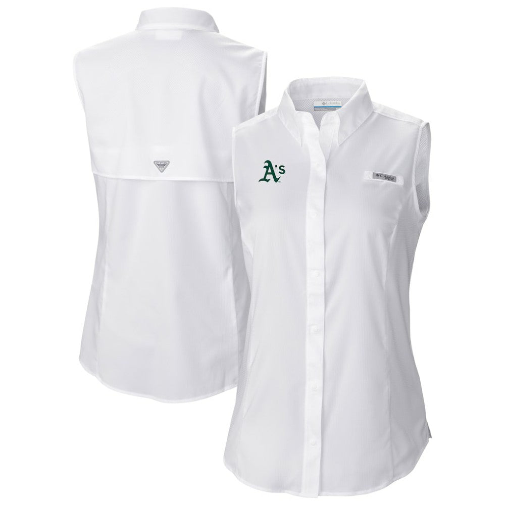Athletics Columbia Women's Tamiami Sleeveless Shirt - MLB