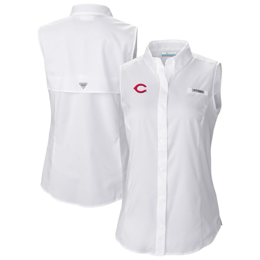 Cincinnati Reds Columbia Women's Tamiami Sleeveless Shirt - MLB