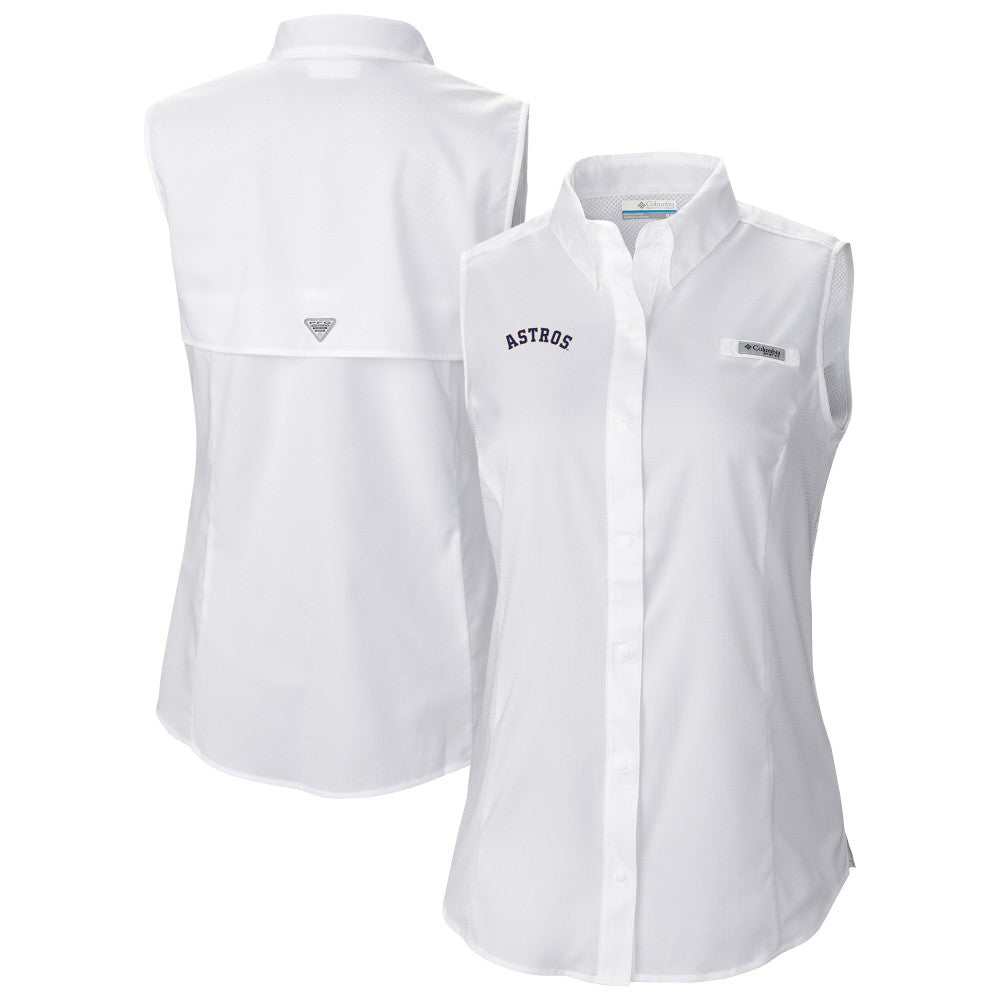 Houston Astros Columbia Women's Tamiami Sleeveless Shirt - MLB