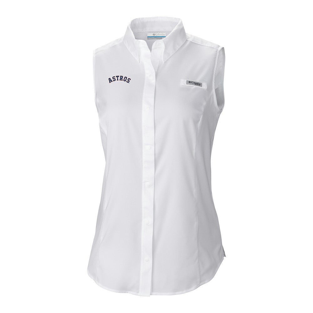 Houston Astros Columbia Women's Tamiami Sleeveless Shirt - MLB