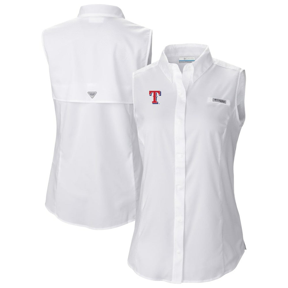Texas Rangers Columbia Women's Tamiami Sleeveless Shirt - MLB