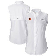 Baltimore Orioles Columbia Women's Tamiami Sleeveless Shirt - MLB