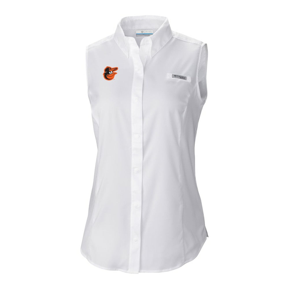Baltimore Orioles Columbia Women's Tamiami Sleeveless Shirt - MLB