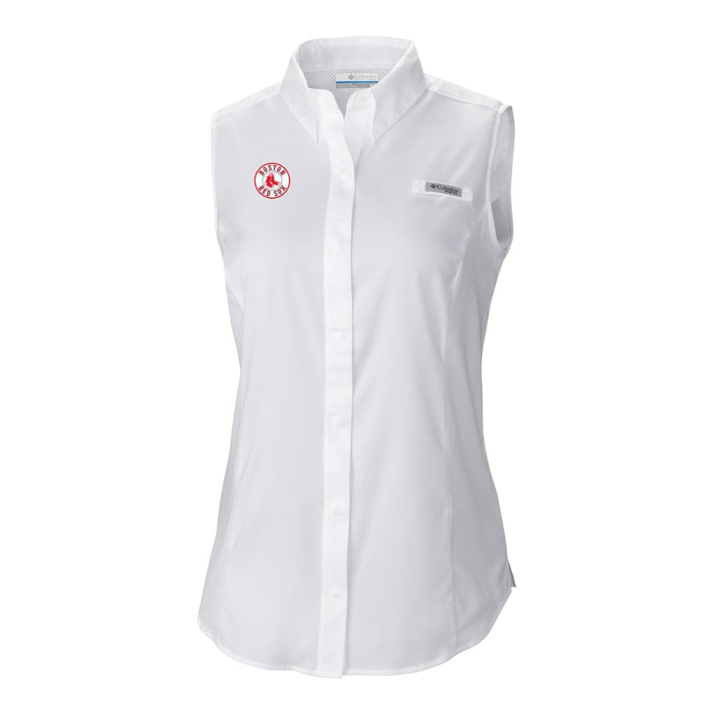 Boston Red Sox Columbia Women's Tamiami Sleeveless Shirt - MLB