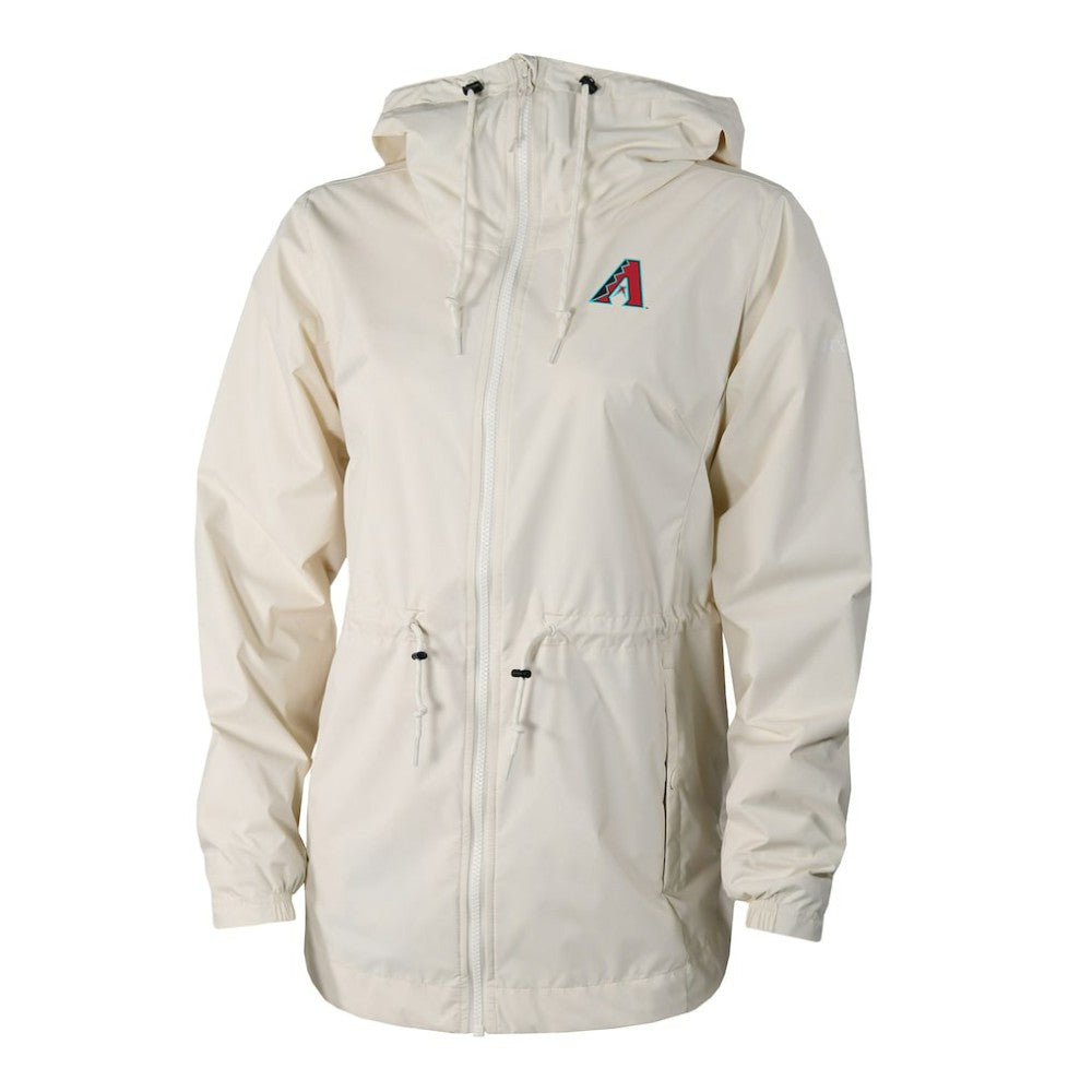 Arizona Diamondbacks Columbia Women's Lily Park Full-Zip Rain Jacket - MLB