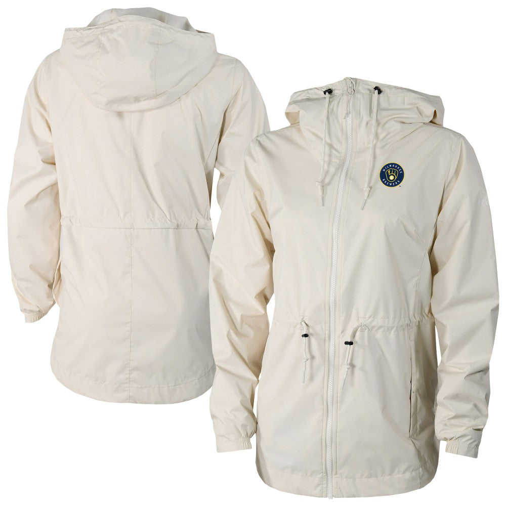 Milwaukee Brewers Columbia Women's Lily Park Full-Zip Rain Jacket - MLB