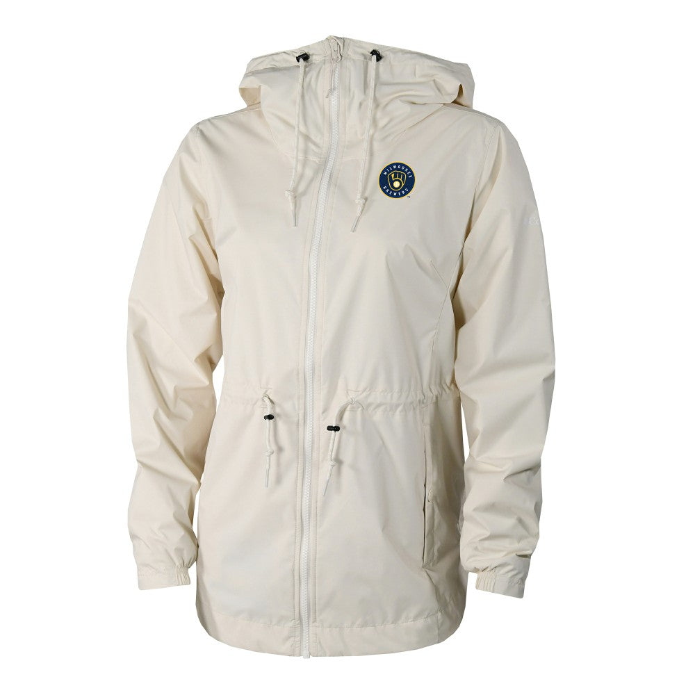 Milwaukee Brewers Columbia Women's Lily Park Full-Zip Rain Jacket - MLB