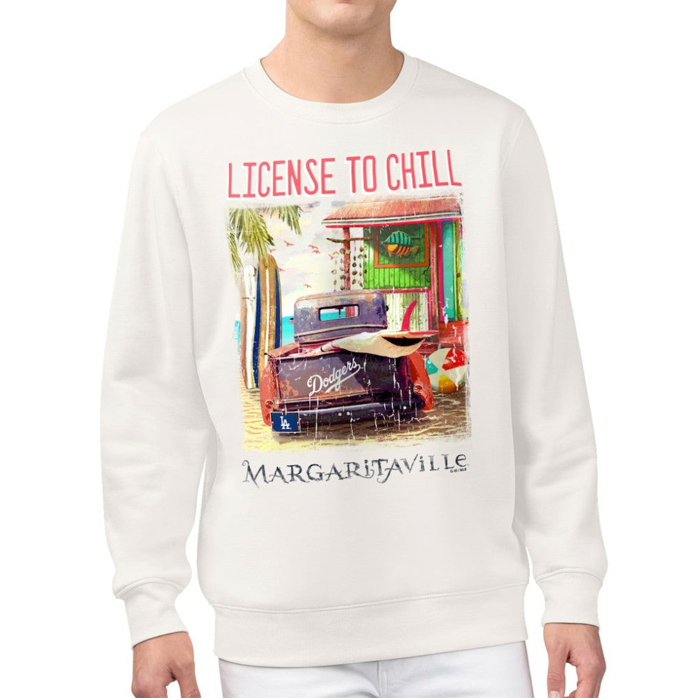 Los Angeles Dodgers Margaritaville License to Chill Fleece Sweatshirt - MLB
