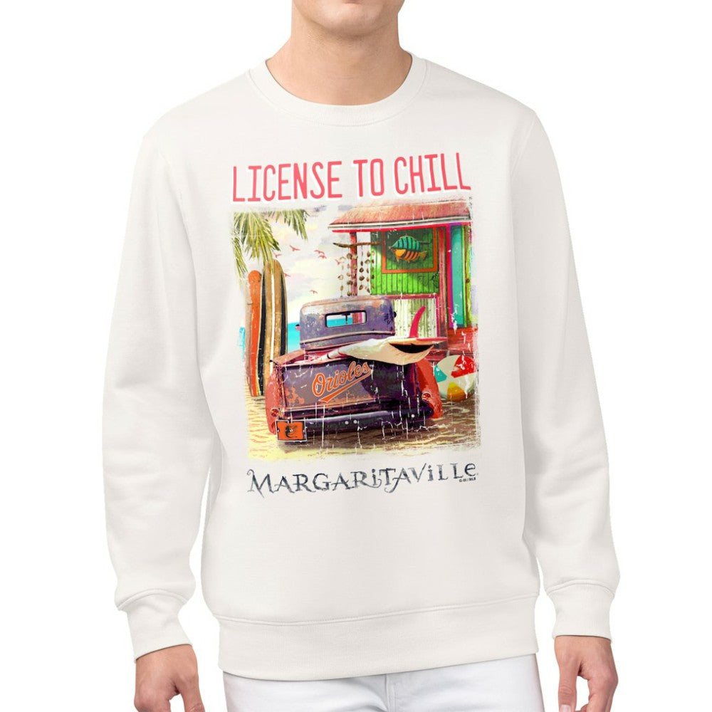 Baltimore Orioles Margaritaville License to Chill Fleece Sweatshirt - MLB