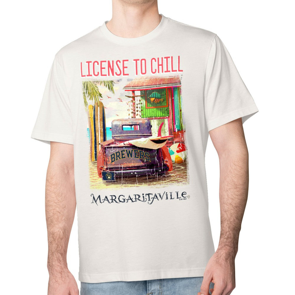 Milwaukee Brewers Margaritaville License to Chill T-Shirt - MLB