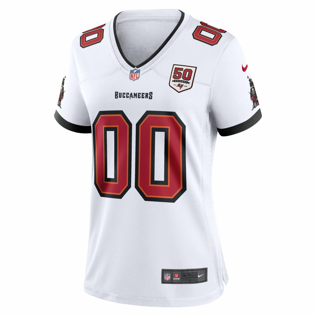 Tampa Bay Buccaneers Women's 50th Season Custom Game Jersey White | Nike for Sale