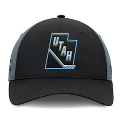 Utah Mammoth Fanatics Utah Badge Adjustable Hat - Black/Charcoal - NHL