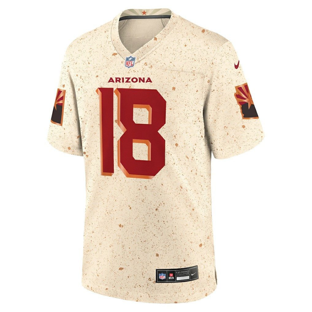Marvin Harrison Jr. Arizona Cardinals 2025 Rivalries Collection Game Jersey Natural | Nike for Sale