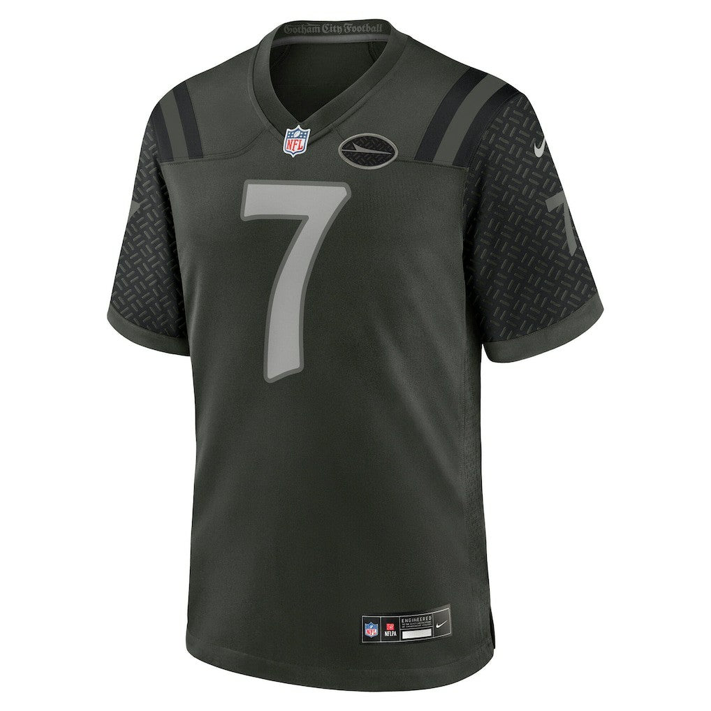 Justin Fields New York Jets 2025 Rivalries Collection Game Jersey Gotham Green | Nike for Sale