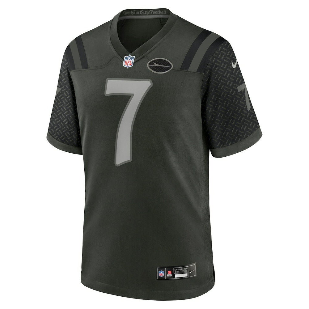 Justin Fields New York Jets 2025 Rivalries Collection Game Jersey Gotham Green | Nike for Sale