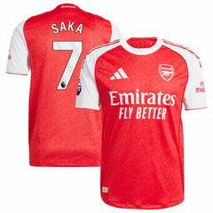 Bukayo Saka Arsenal 2025/26 Home Player Jersey Red | Adidas discount