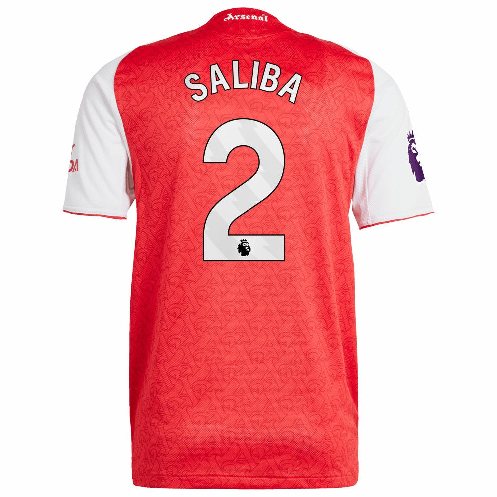William Saliba Arsenal 2025/26 Home Player Jersey Red | Adidas discount