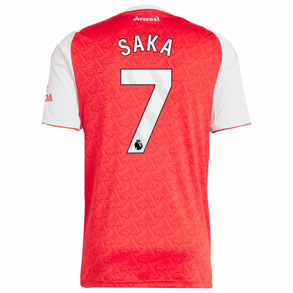 Bukayo Saka Arsenal 2025/26 Home Replica Player Jersey Red | Adidas