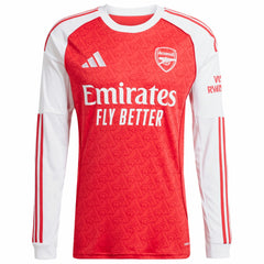 William Saliba Arsenal 2025/26 Home Replica Long Sleeve Player Jersey Red | Adidas Online