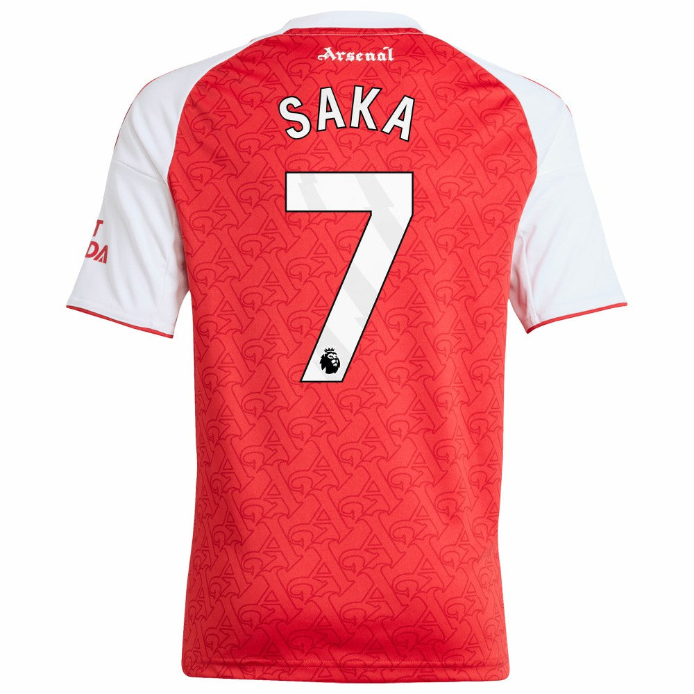 Bukayo Saka Arsenal Youth 2025/26 Home Replica Player Jersey Red | Adidas cheap