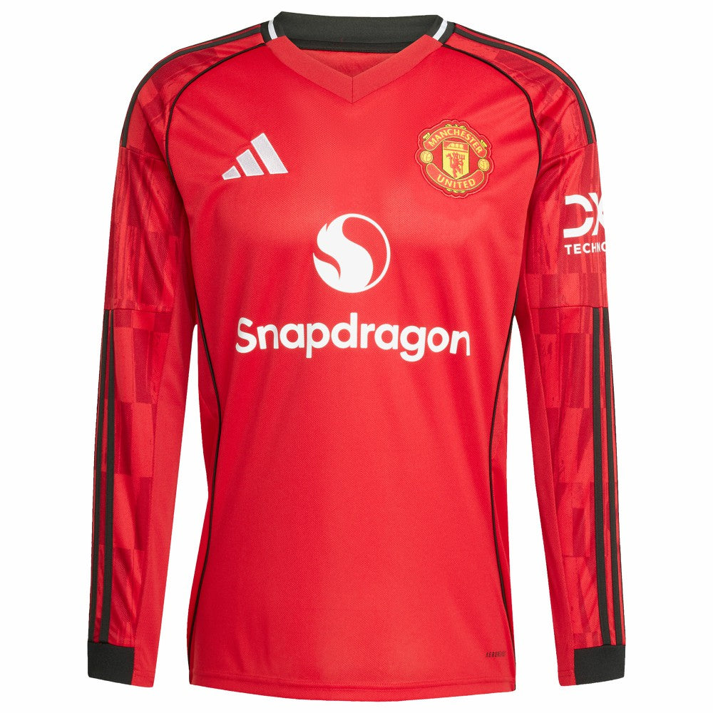 Kobbie Mainoo Manchester United Home 2025/26 Replica Player Long Sleeve Jersey Red | Adidas discount