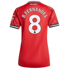 Bruno Fernandes Manchester United Women's Home 2025/26 Replica Player Jersey Red | Adidas Sale