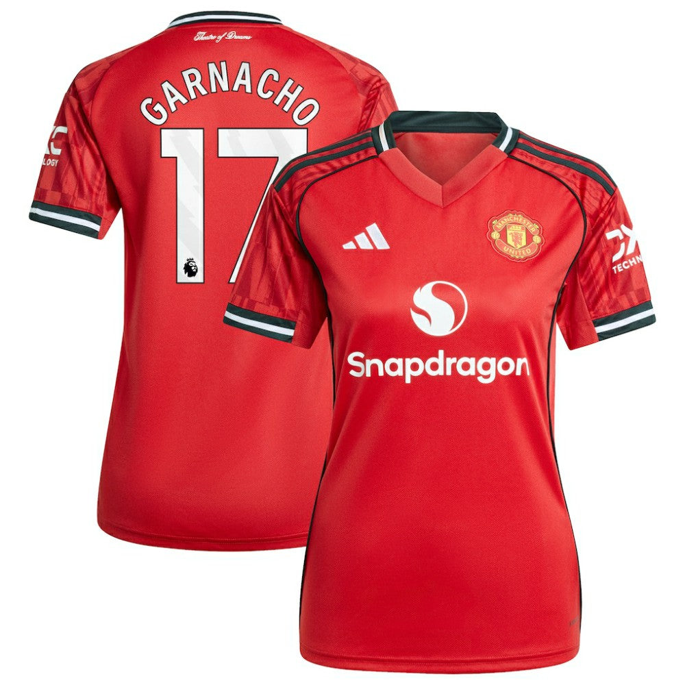 Alejandro Garnacho Manchester United Women's Home 2025/26 Replica Player Jersey Red | Adidas cheap