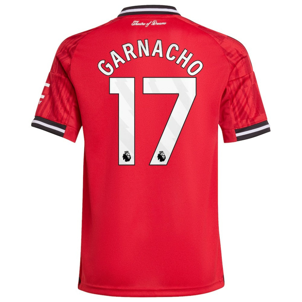 Alejandro Garnacho Manchester United Youth Home 2025/26 Replica Player Jersey Red | Adidas Online