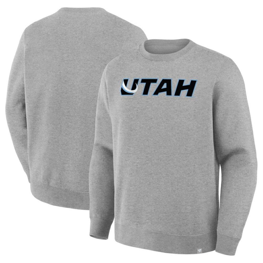 Utah Mammoth Fanatics Combo Legacy Fleece Sweatshirt - Heather Gray - NHL