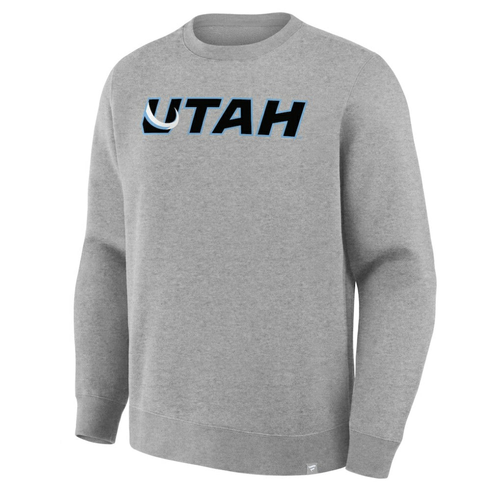 Utah Mammoth Fanatics Combo Legacy Fleece Sweatshirt - Heather Gray - NHL