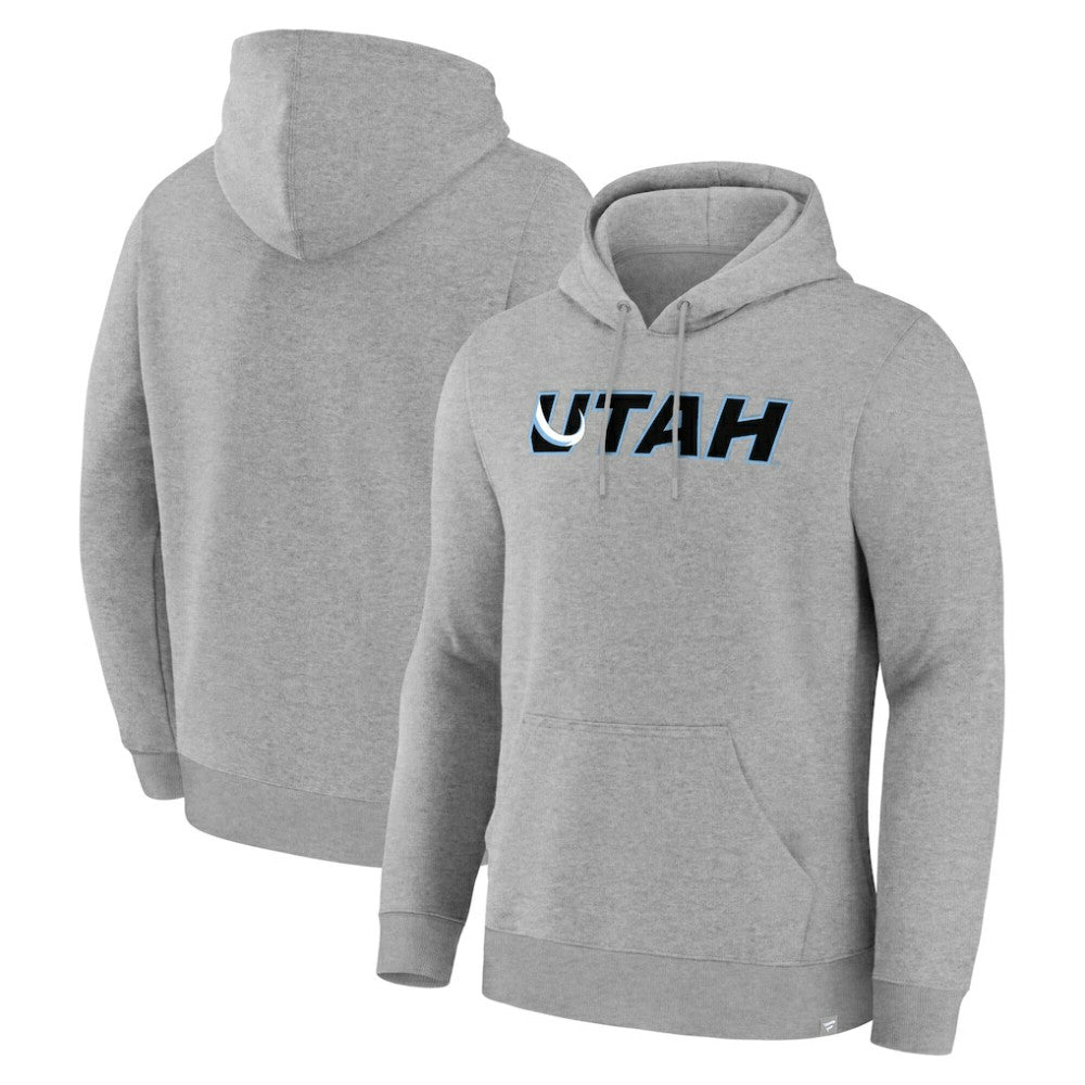 Utah Mammoth Fanatics Home Fleece Hoodie - Heather Gray - NHL