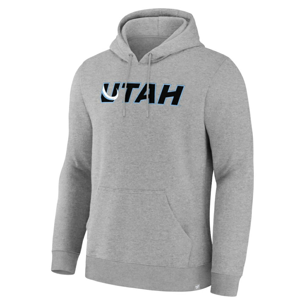 Utah Mammoth Fanatics Home Fleece Hoodie - Heather Gray - NHL