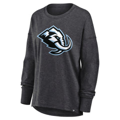 Utah Mammoth Fanatics Women's Primary Logo Legacy Long Sleeve T-Shirt - Heather Charcoal - NHL