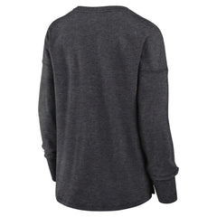 Utah Mammoth Fanatics Women's Primary Logo Legacy Long Sleeve T-Shirt - Heather Charcoal - NHL
