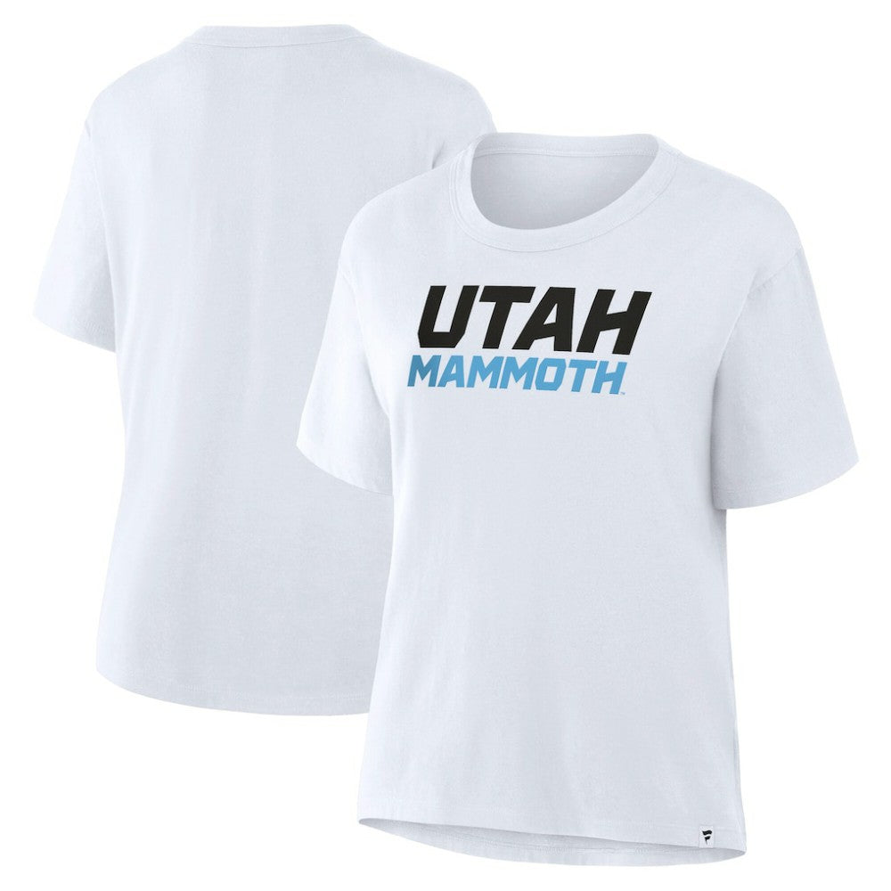 Utah Mammoth Fanatics Women's Wordmark Legacy T-Shirt - White - NHL