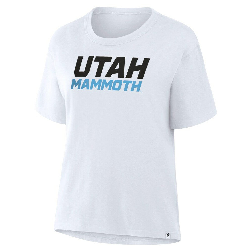 Utah Mammoth Fanatics Women's Wordmark Legacy T-Shirt - White - NHL