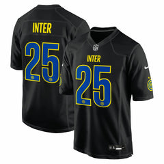Inter Milan 2025 Soccer x NFL Game Jersey Black | Nike discount