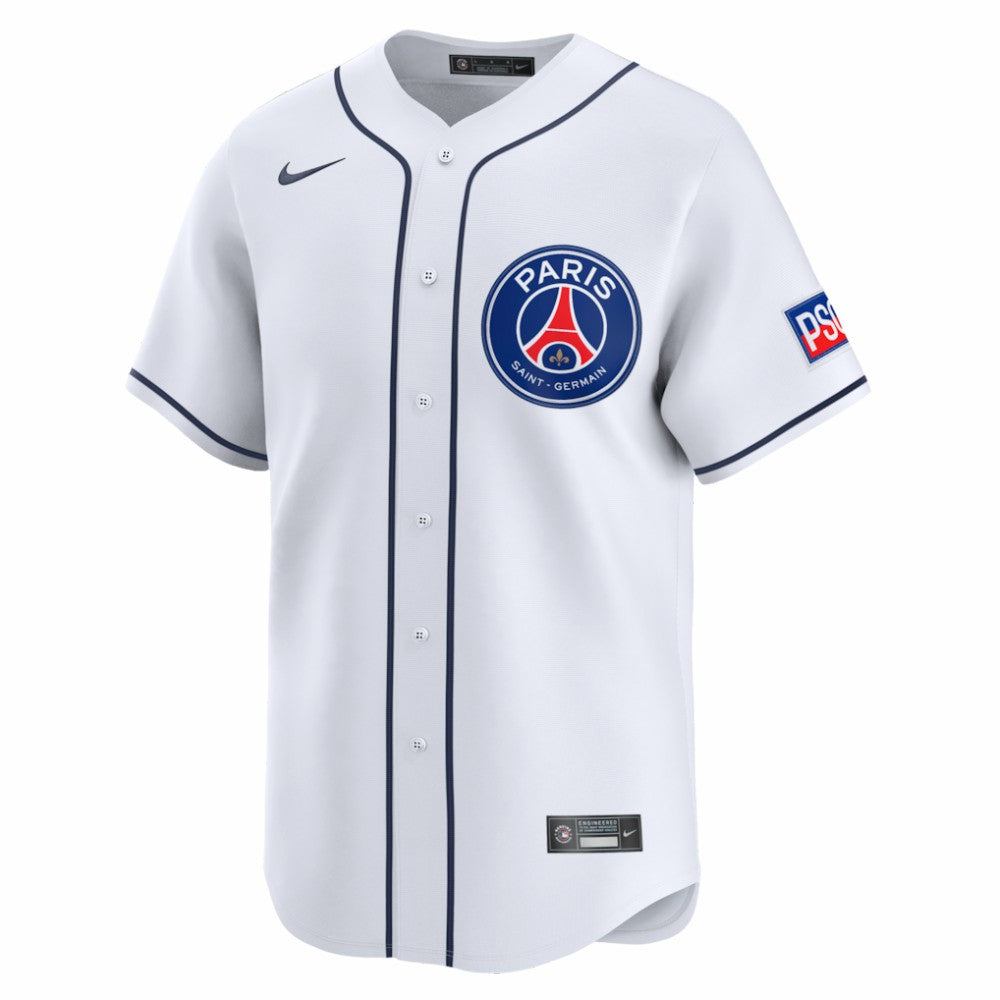 Paris Saint-Germain 2025 Soccer x MLB Limited Jersey White | Nike Online